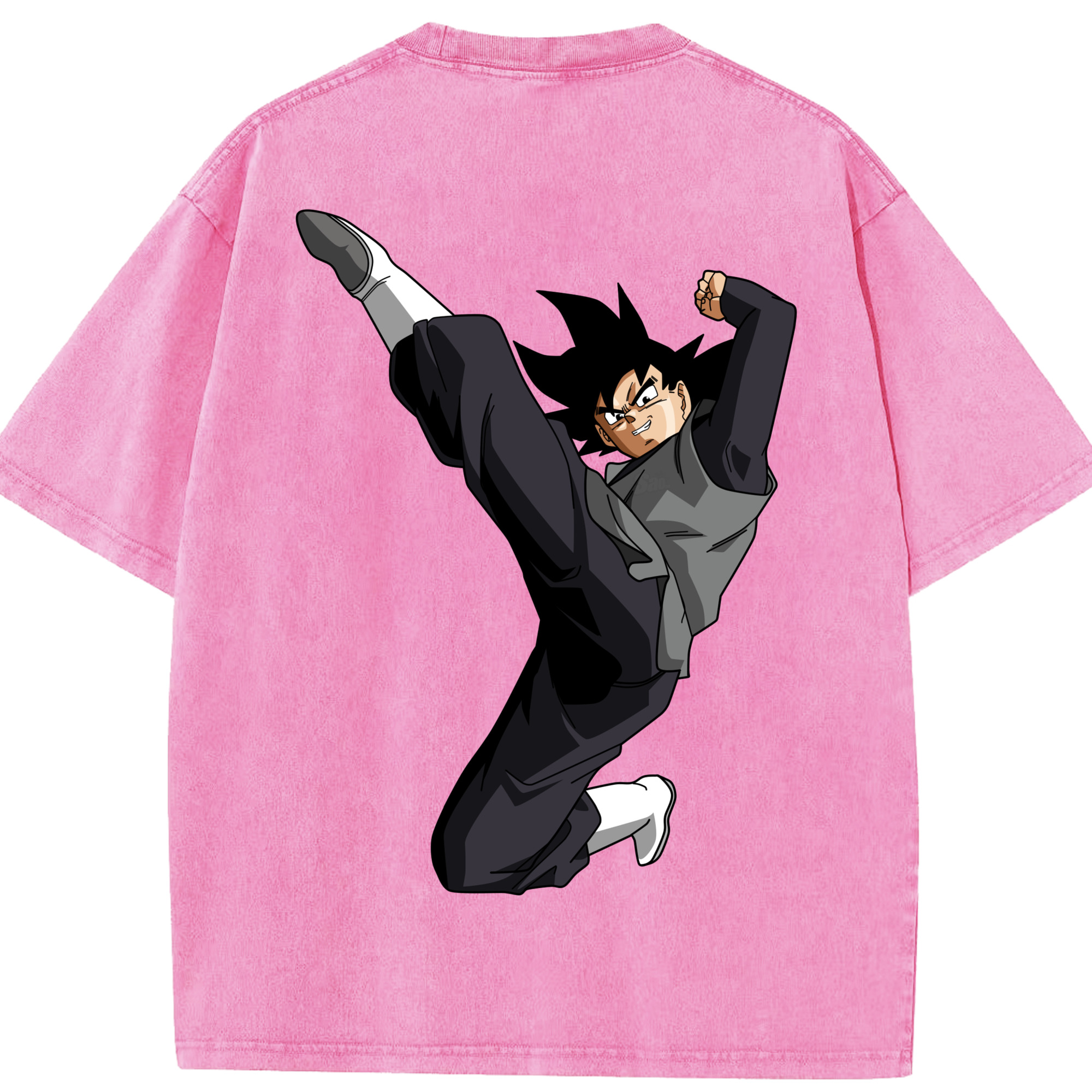 （画像用） ドラゴンボール ベジータ四世（Bejīta Yonsei）DRAGON BALL Vegeta IV 綿100% ヴィンテージ風 半袖Tシャツ（背面プリント）